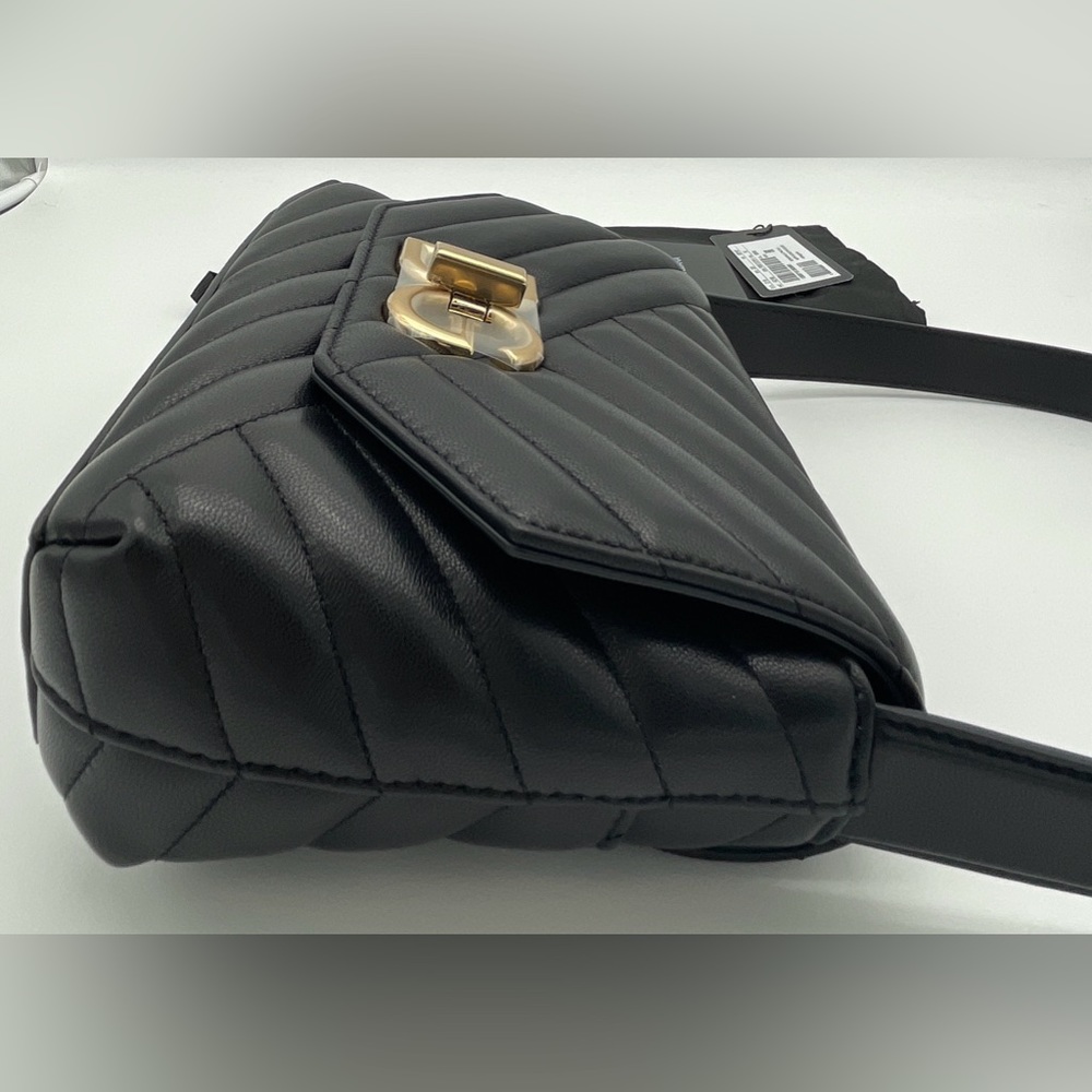 $2145 NWT DOLCE & GABBANA BLACK QUILTED LEATHER DG BAG PURSE! - Picture 10 of 13